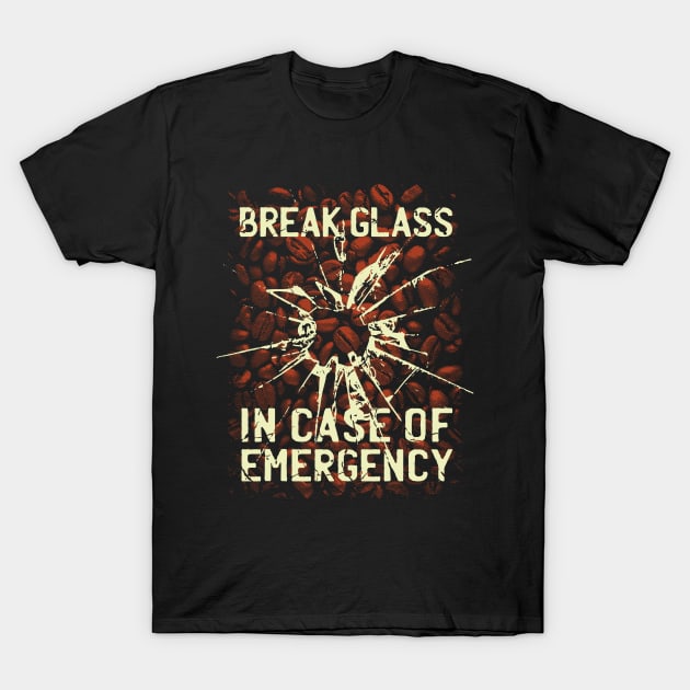 Coffee Broken Glass T-Shirt by TomCage